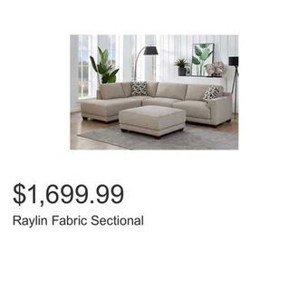 Costco Raylin fabric sectional offer
