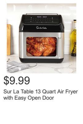 Costco Sur la table 13 quart air fryer with easy open door offer