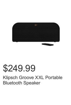 Costco Klipsch groove xxl portable bluetooth speaker offer