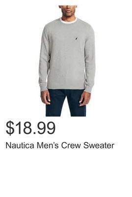Costco Nautica men's crew sweater offer