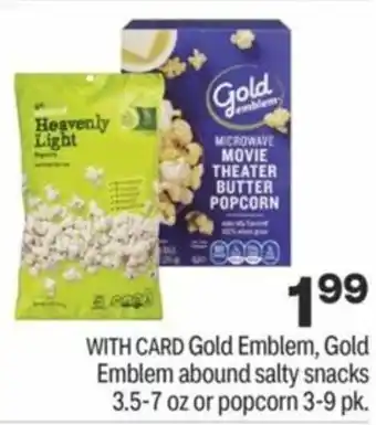 CVS Gold Emblem, Gold Emblem Abound Salty Snacks 3.5-7 oz Or Popcorn offer