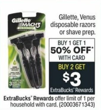 CVS Gillette, Venus Disposable Razors offer