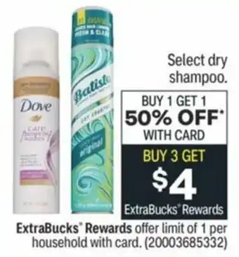 CVS Dry Shampoo offer