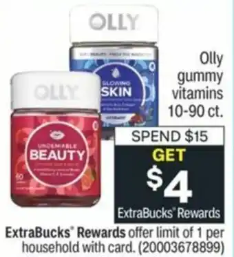 CVS Olly Gummy Vitamins 10-90 ct. offer