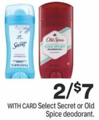 CVS Secret Or Old Spice Deodorant offer