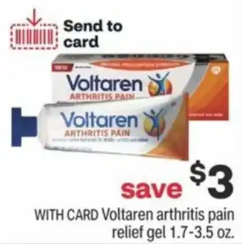 CVS Voltaren Arthitis Pain Relief Gel 1.7-3.5 oz offer