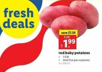 Lidl Red Baby Potatoes offer