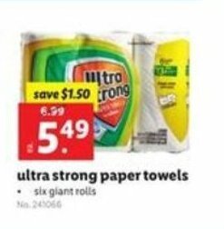Lidl Ultra Strong Paper Towels offer