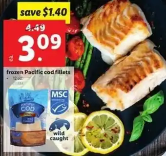 Lidl Frozen Pacific Cod Fillets 12 oz offer