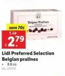 Lidl Lidl Preferred Selection Belgian Pralines 8.8 oz offer