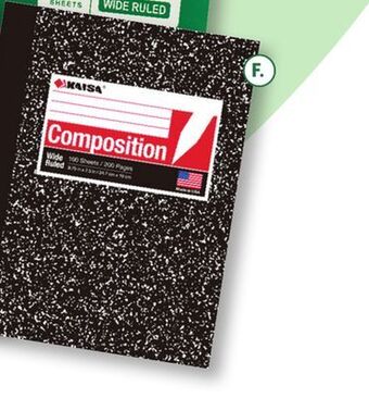 Family Dollar 1-subject spiral notebook offer