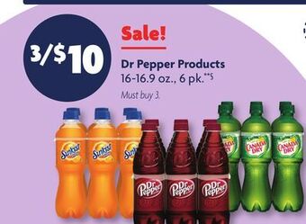 Family Dollar Dr pepper products offer