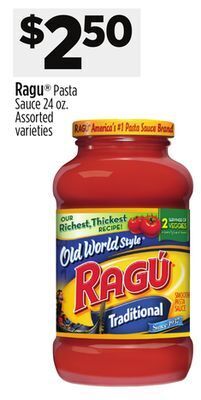 Dollar General Ragu® sauce offer