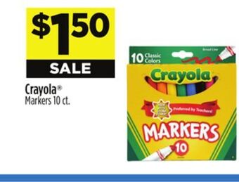 Dollar General Crayola® markers offer