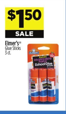 Dollar General Elmer's® glue sticks offer