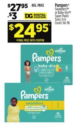 Dollar General Pampers® offer