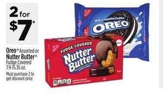 Dollar General Oreo® assorted or nutter butter® fudge covered offer