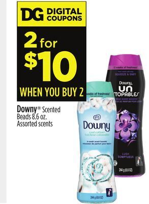 Dollar General Downy® scented beads offer