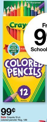 Target Crayola 12-ct. colored pencils offer