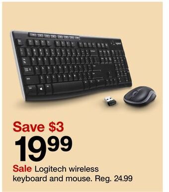Target Logitech wireless keyboard and mouse offer