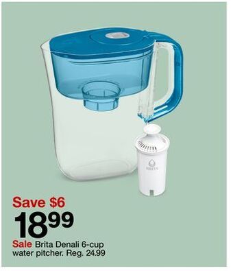 Target Brita denali 6-cup water pitcher offer