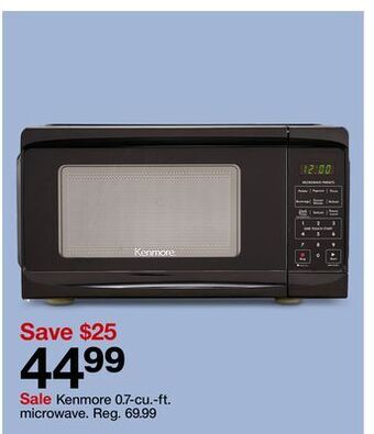 Target Kenmore 0.7-cu.-ft. microwave offer