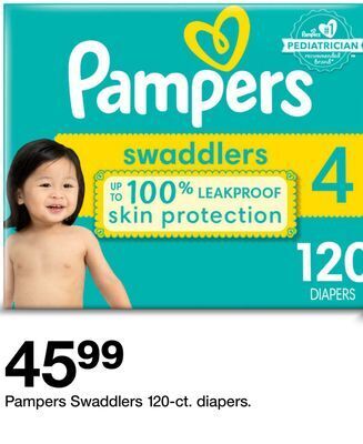 Target Pampers swaddlers 120-ct. diapers offer