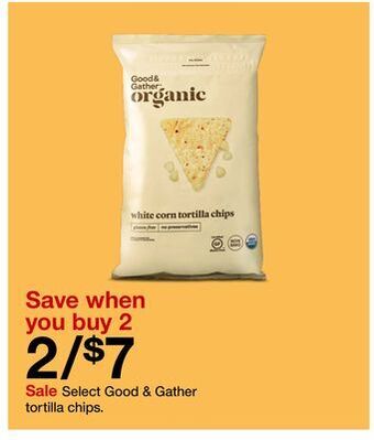 Target Select good & gather tortilla chips offer