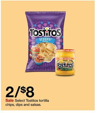 Target Select tostitos tortilla chips, dips and salsas offer