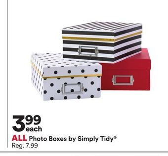 Michaels All photo boxes by simply tidy® offer
