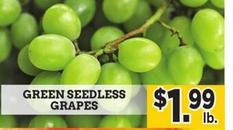 Dearborn Market Green seedless grapes offer
