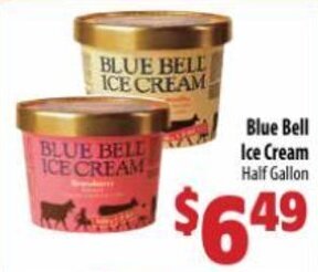 Mac's Market Blue Bell Ice Cream Half Gallon offer