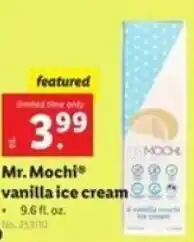 Lidl Mr. Mochi Vanilla Ice Cream offer