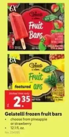 Lidl Gelatelli Frozen Bars offer