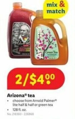 Lidl Arizona Tea offer