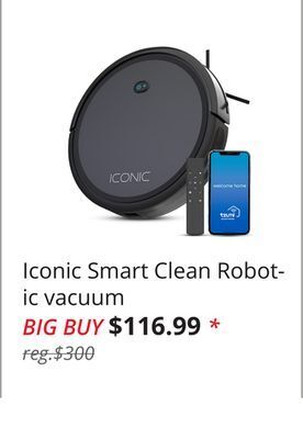 JC Penney Iconic smart clean robotic vacuum offer