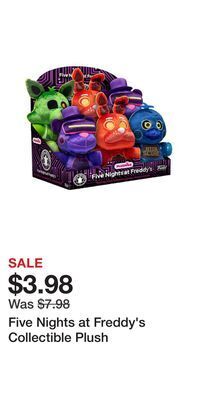 Game Stop Five nights at freddy's collectible plush offer