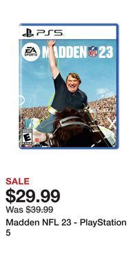 Game Stop Madden nfl 23 - playstation 5 offer