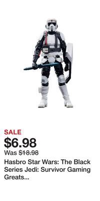 Game Stop Hasbro star wars: the black series jedi: survivor gaming greats riot scout trooper 6-in action figure offer