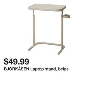 Ikea Björkåsen laptop stand, beige offer