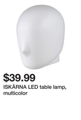 Ikea Iskärna led table lamp, multicolor offer