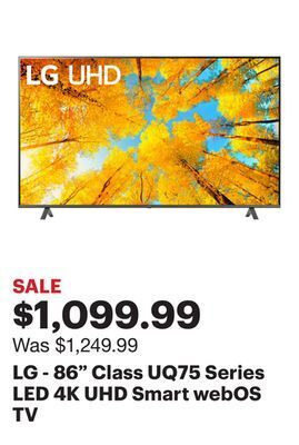 Best Buy Lg - 86 class uq75 series led 4k uhd smart webos tv offer