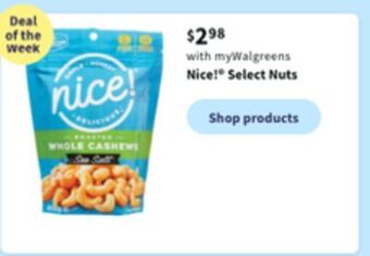 Walgreens Nice!® select nuts offer