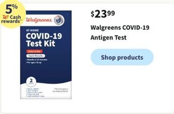 Walgreens Walgreens covld-19 antigen test offer