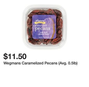 Wegmans Wegmans caramelized pecans (avg. 0.5lb) offer