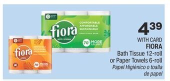 CVS Fiora bath tissue 12-roll or paper towels 6-roll offer