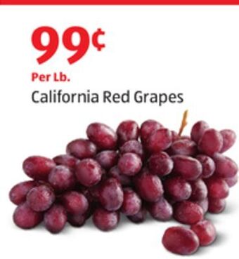 Aldi California red grapes offer