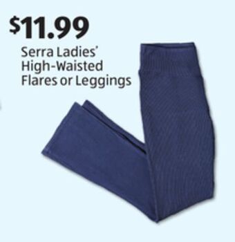 Aldi Serra ladies' high-waisted flares or leggings offer