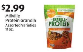 Aldi Millville protein granola offer
