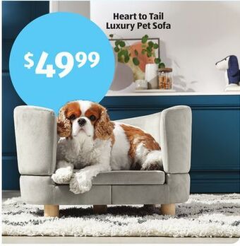 Aldi Heart to tail luxury pet sofa offer